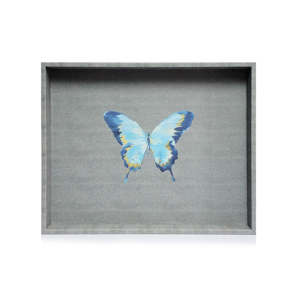 CHAROLA GRANDE REPTIL GRIS