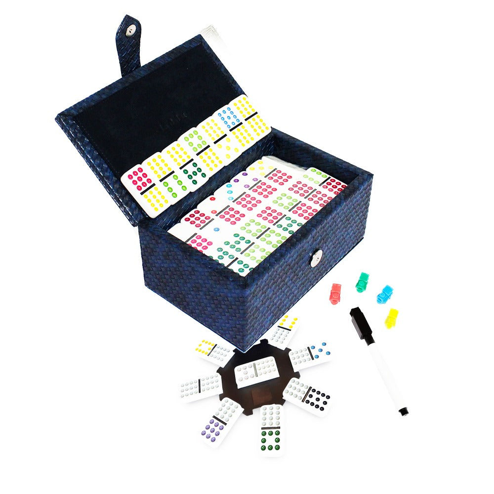 DOMINO CUBANO LUXIO AZUL LISO