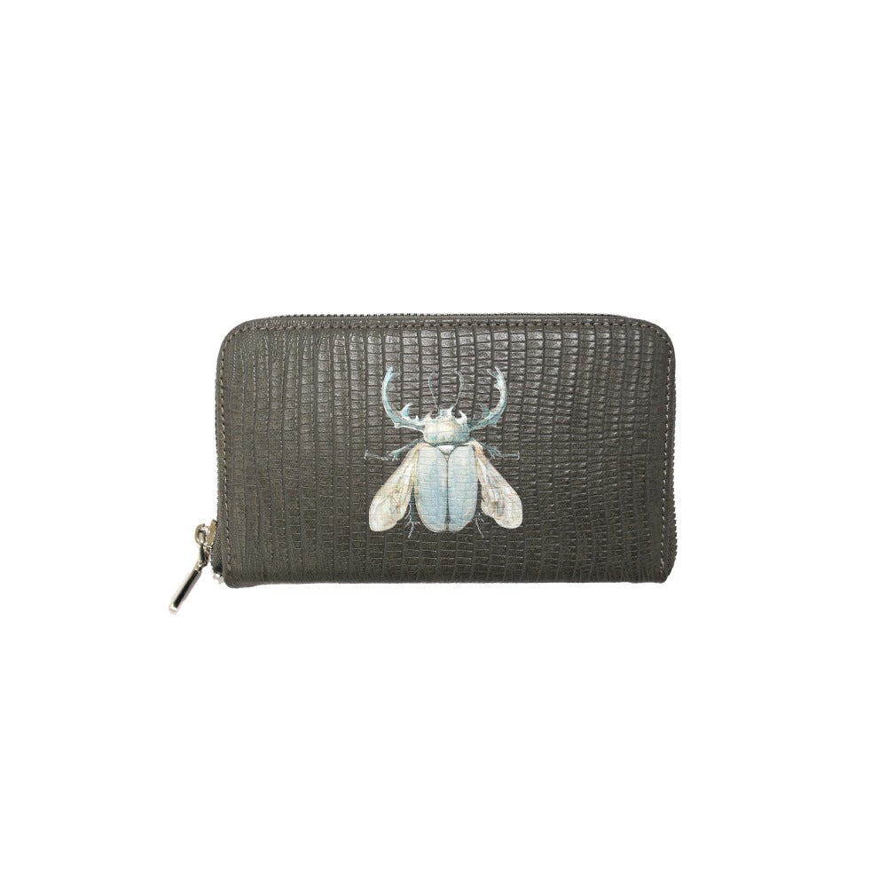 CARTERA MINI LICHA GRIS ARMADILLO