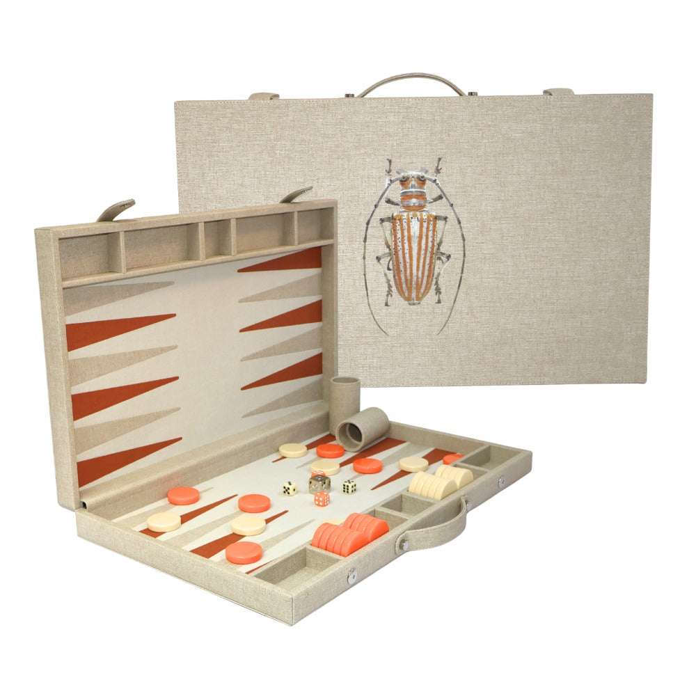BACKGAMMON GRANDE FIORE BEIGE