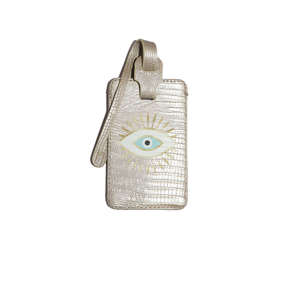TAG PARA MALETA TEJUS PLATA BEIGE
