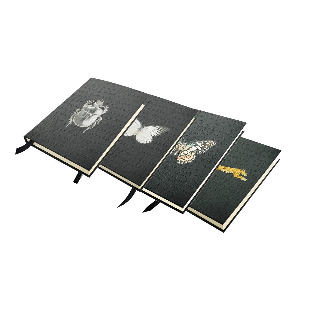LIBRETA CROCO NEGRO