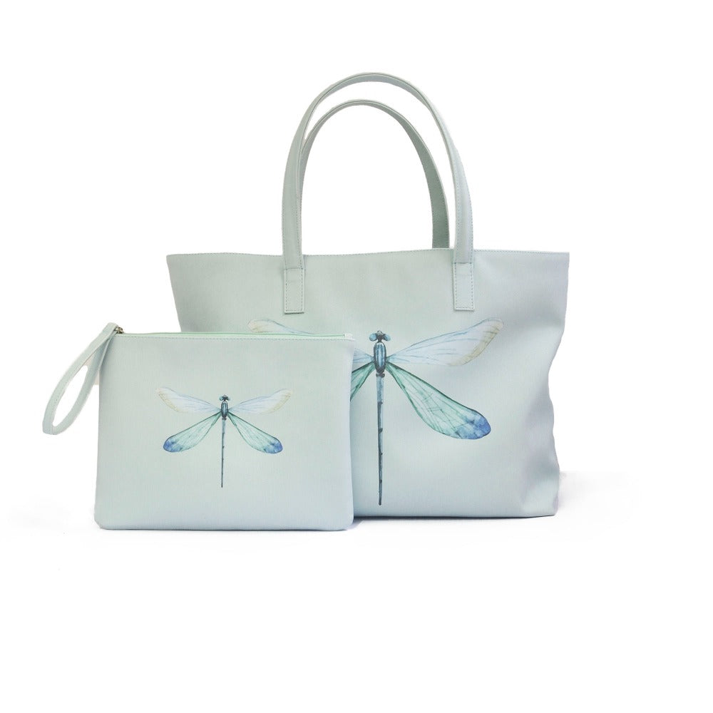 BOLSA MATEA PLAYA FORRO BABY BLUE