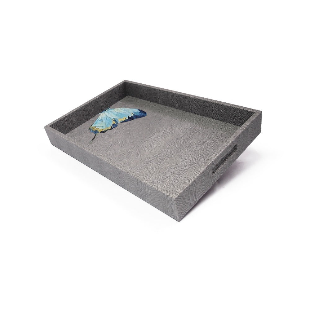 CHAROLA MEDIANA REPTIL GRIS