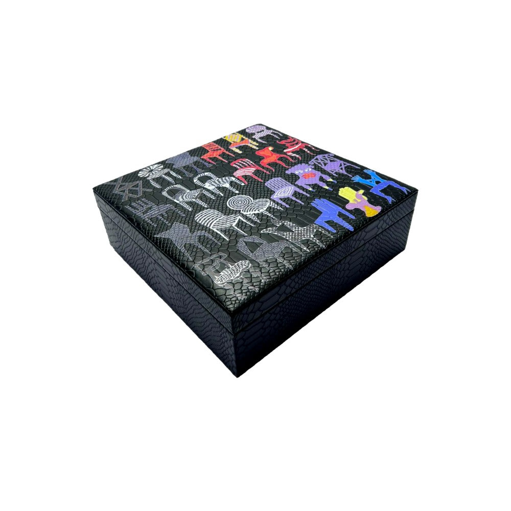 CAJA DECORATIVA GRANDE NEGRO MATE PEDRO FRIEDEBERG