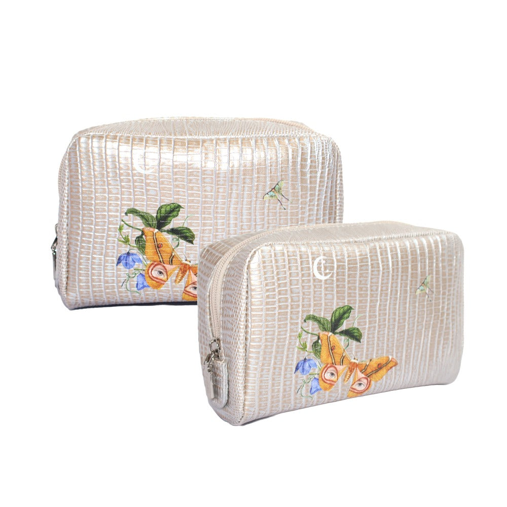 POUCH MONKEY TEJUS PLATA BEIGE MUZALUCI