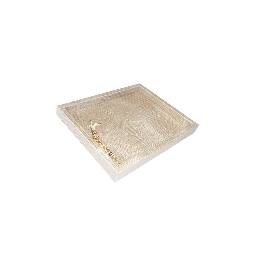 CHAROLA LADDU TEJUS PLATA BEIGE
