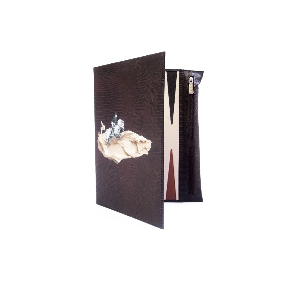 BACKGAMMON DE VIAJE TABACO ARMADILLO MATE TAY XACUR