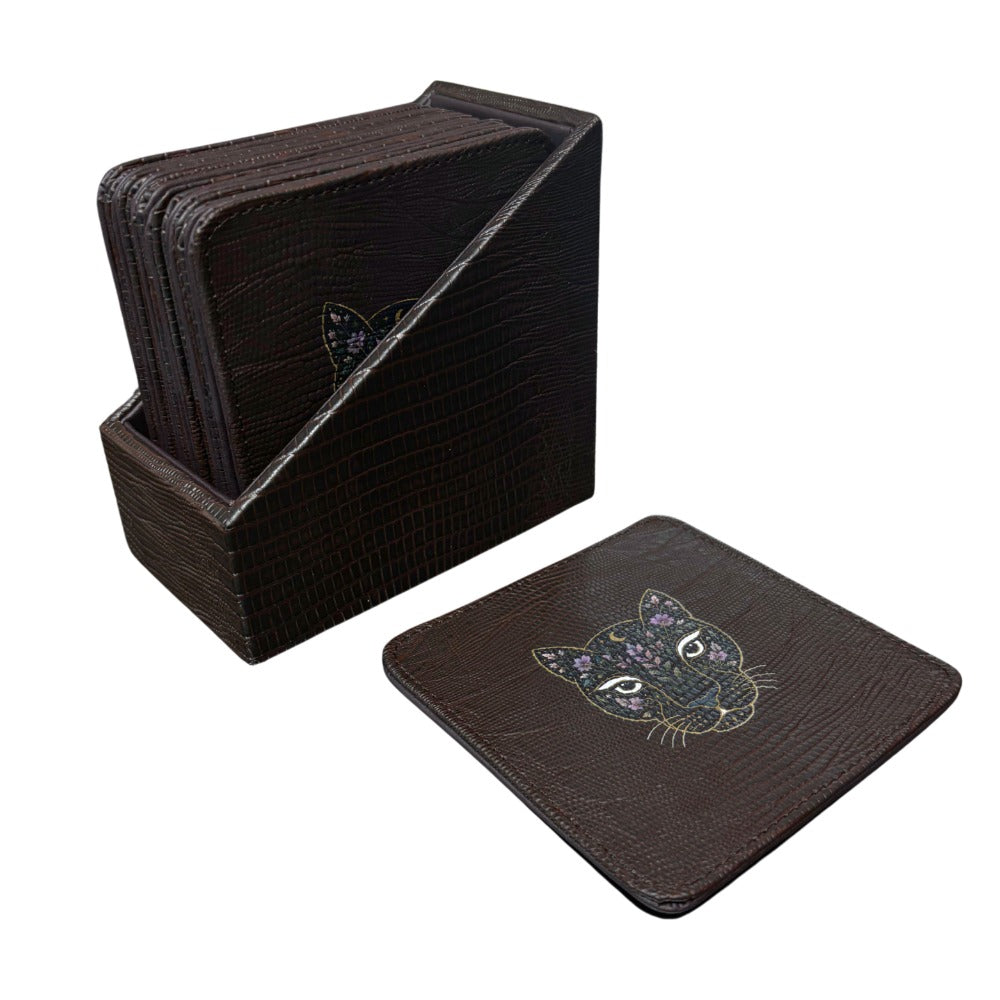 ESTUCHE PORTA VASOS CUADRADOS 12 JAGUAR