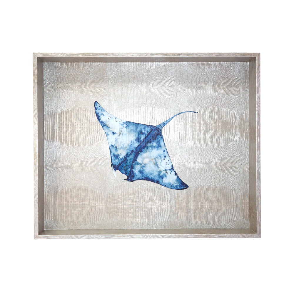 CHAROLA EXTRA GRANDE TEJUS PLATA BEIGE