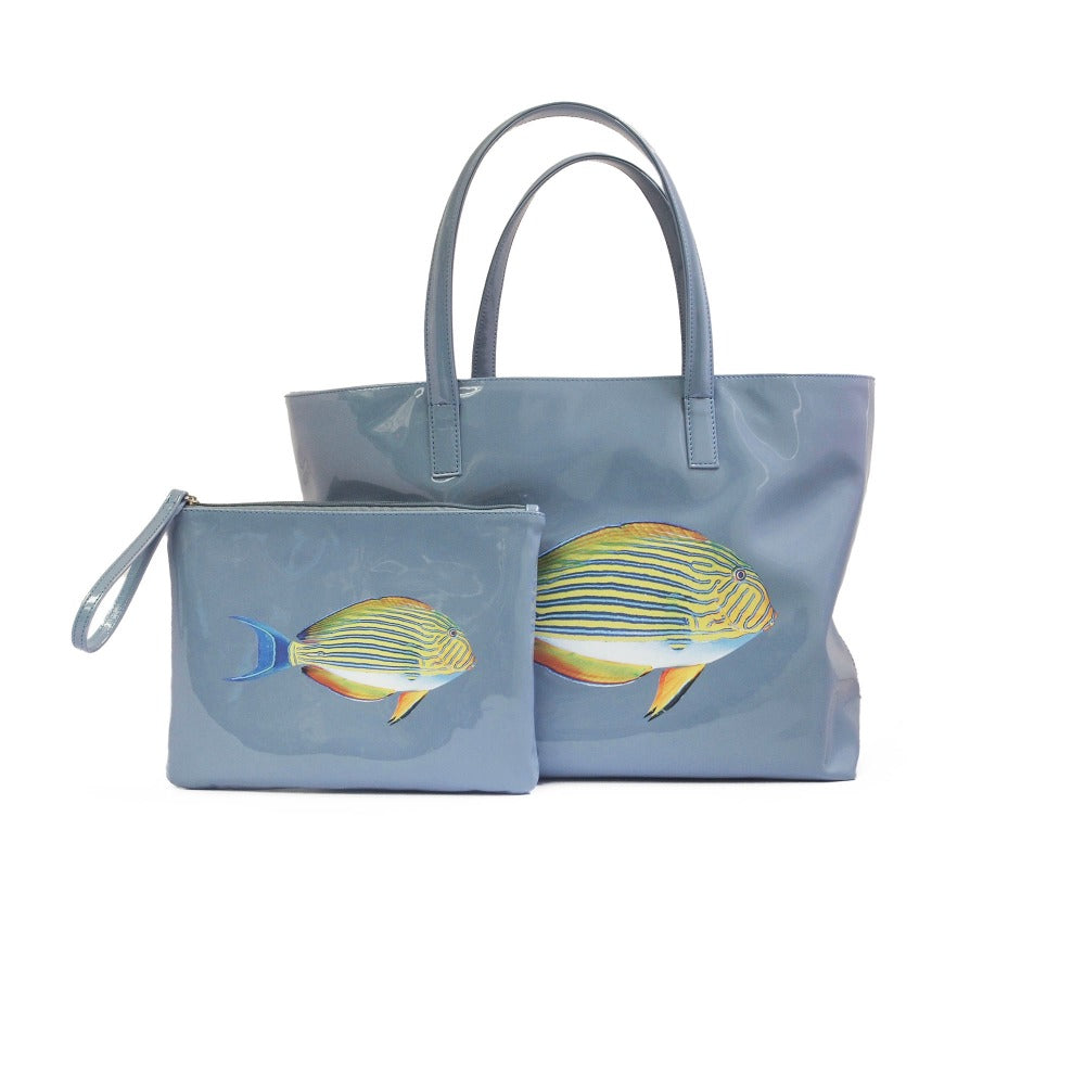 BOLSA MATEA PLAYA CHAROL  BRUME