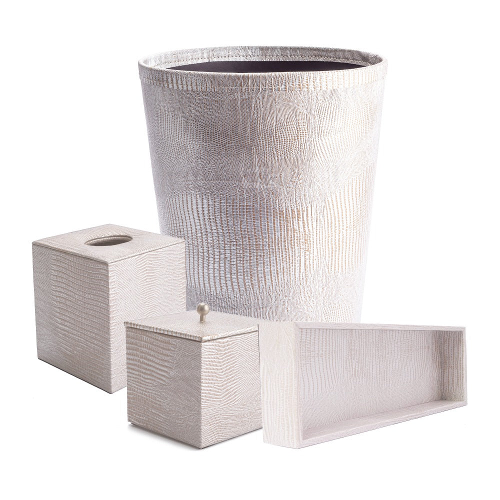 KIT BAÑO TEJUS  PLATA BEIGE