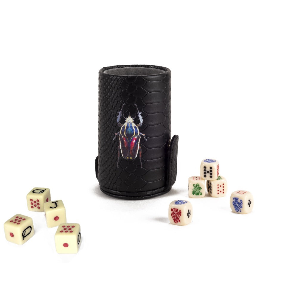 CUBILETE CON TAPA NEGRO MATE