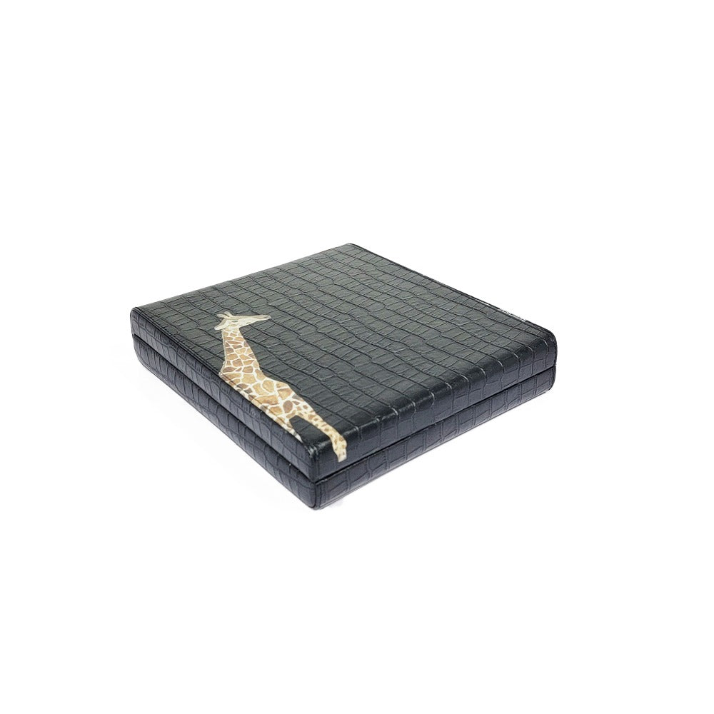 DOMINO INGLES CROCO NEGRO