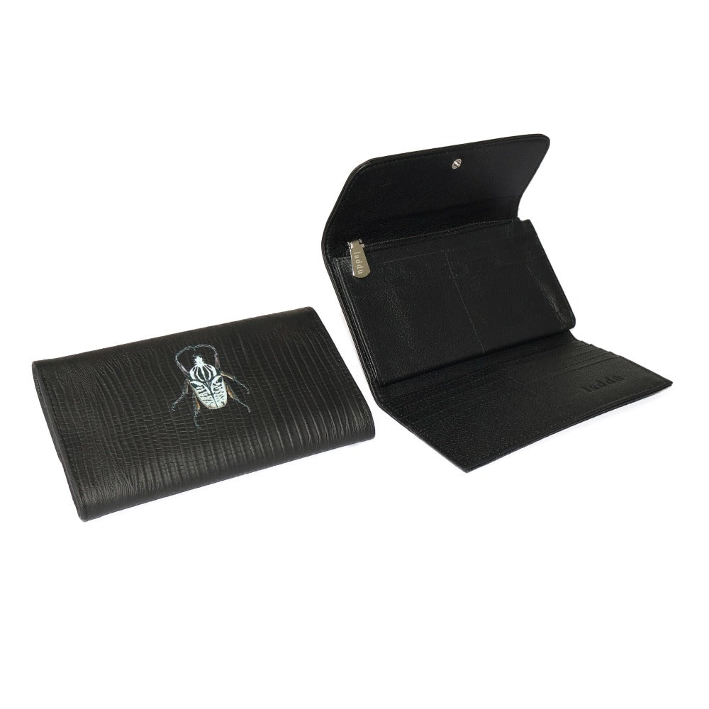 CARTERA LICHA NEGRO ARMADILLO