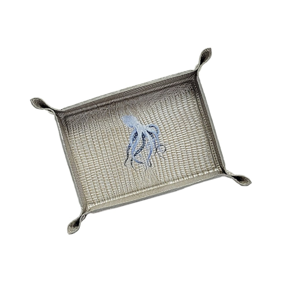 VACIA BOLSILLOS CHICO TEJUS PLATA BEIGE