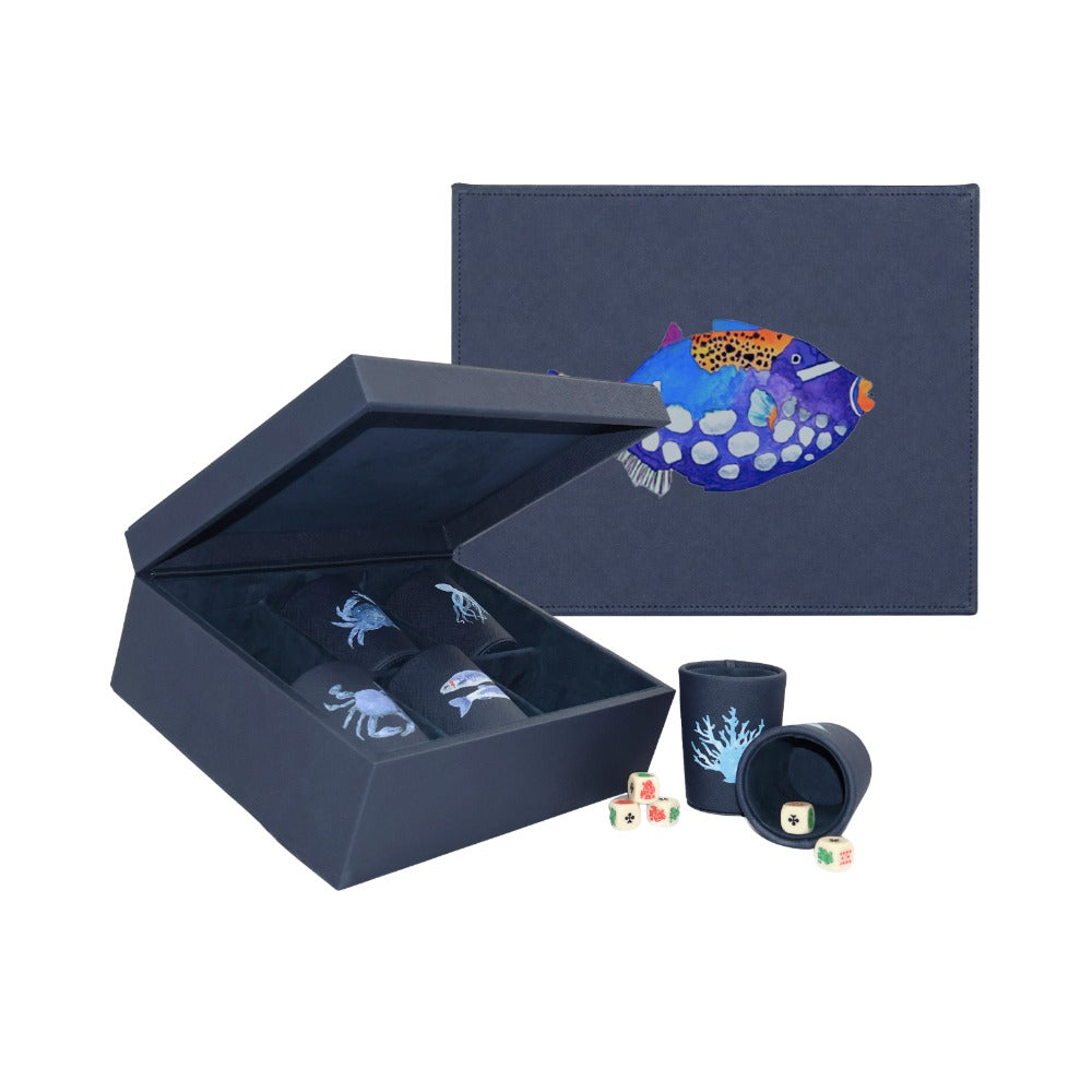 SET CUBILETES FORRO AZUL NOCHE