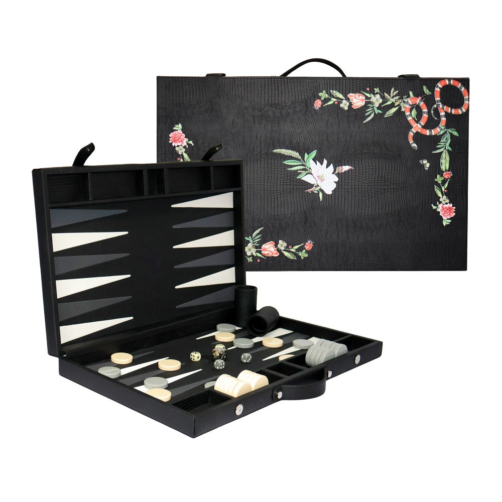 BACKGAMMON GRANDE NEGRO ARMADILLO MUZALUCI