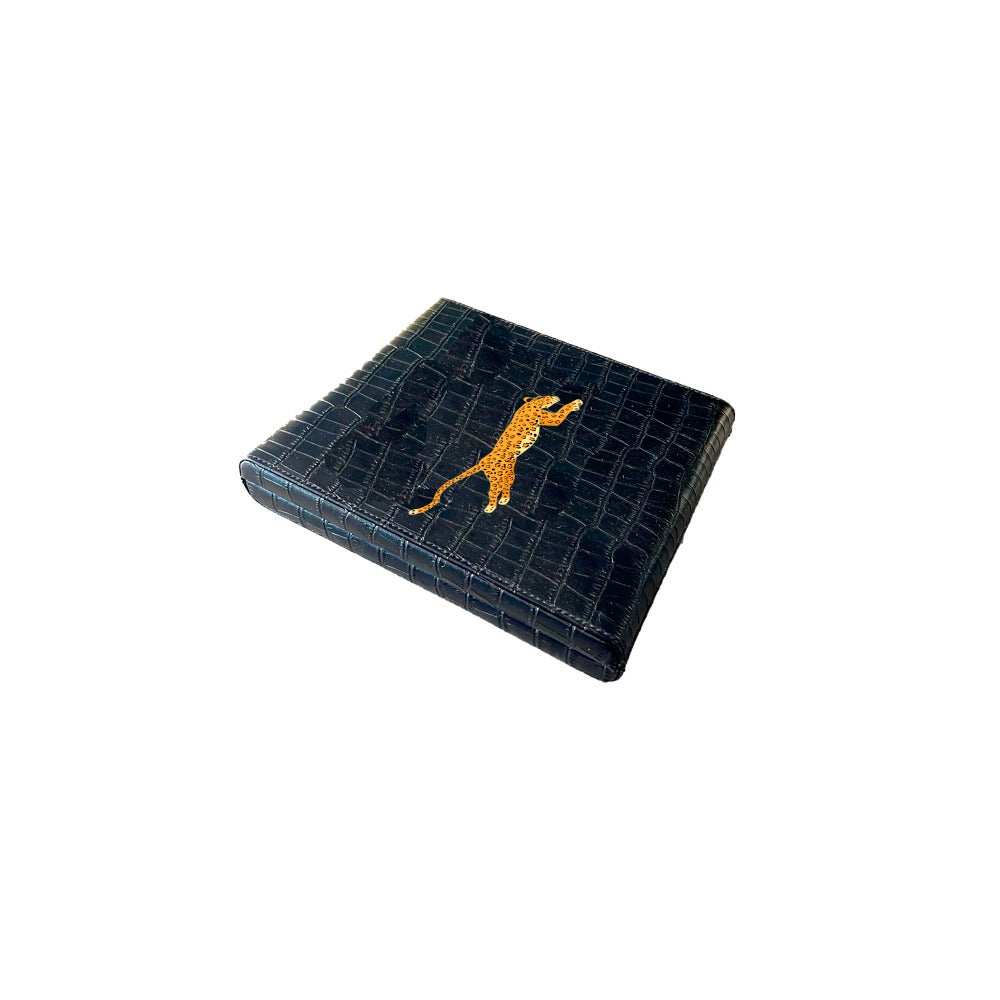 DOMINO PLANO CHICO CROCO NEGRO