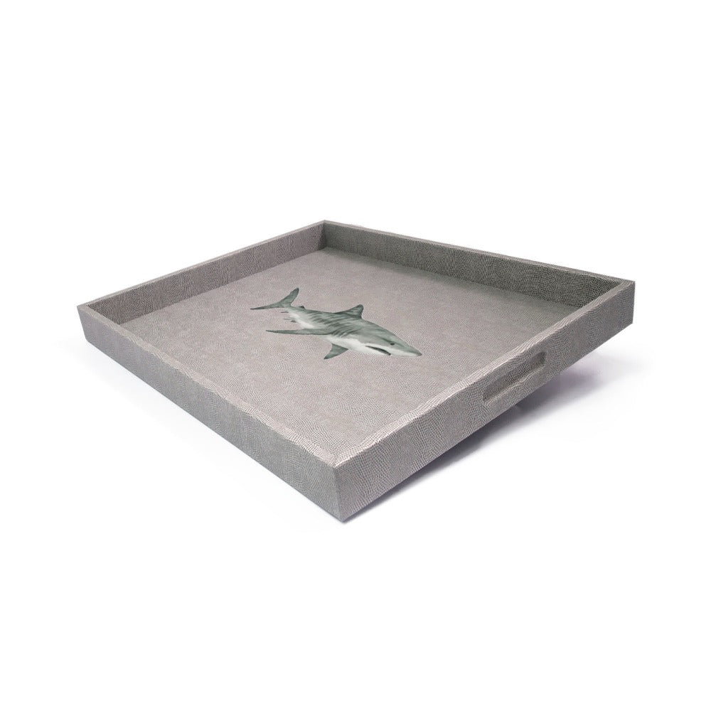 CHAROLA EXTRA GRANDE REPTIL GRIS