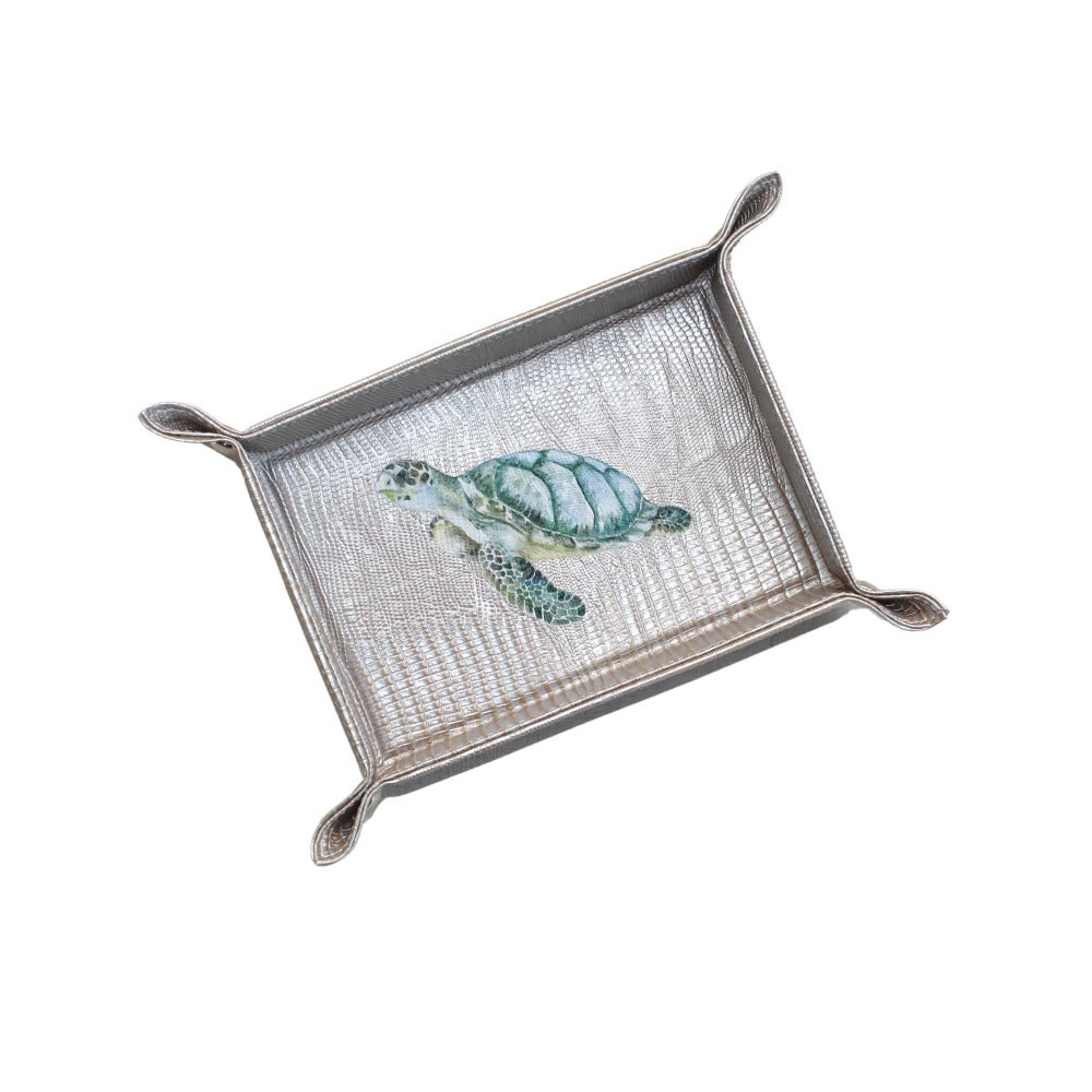 VACIA BOLSILLOS CHICO TEJUS PLATA BEIGE