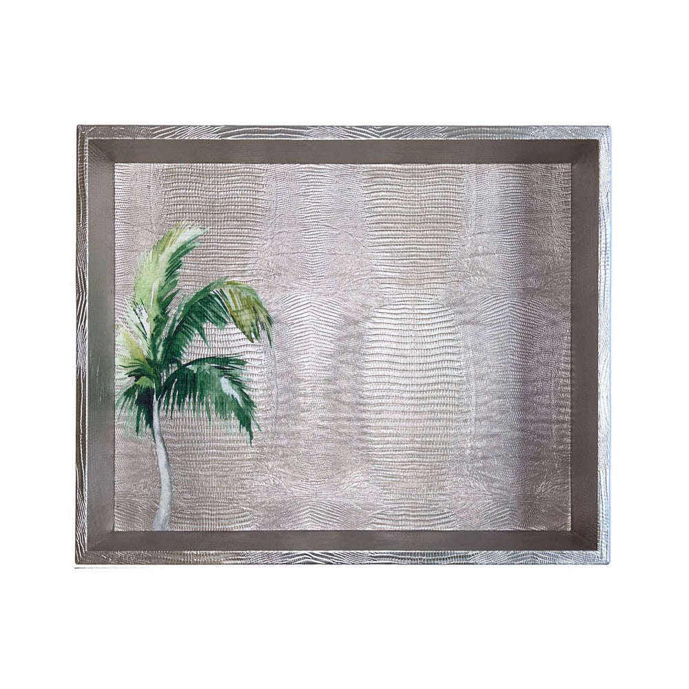 CHAROLA EXTRA GRANDE TEJUS PLATA BEIGE