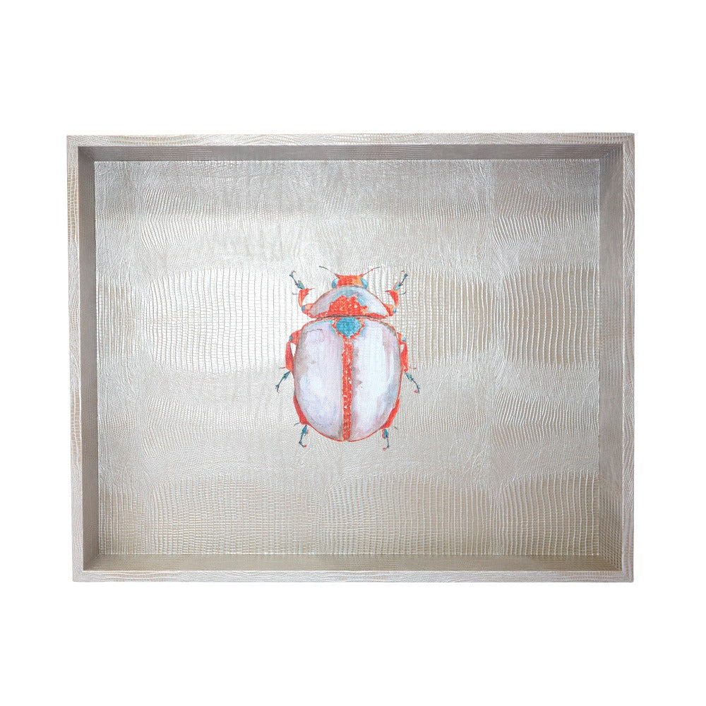 CHAROLA EXTRA GRANDE TEJUS PLATA BEIGE