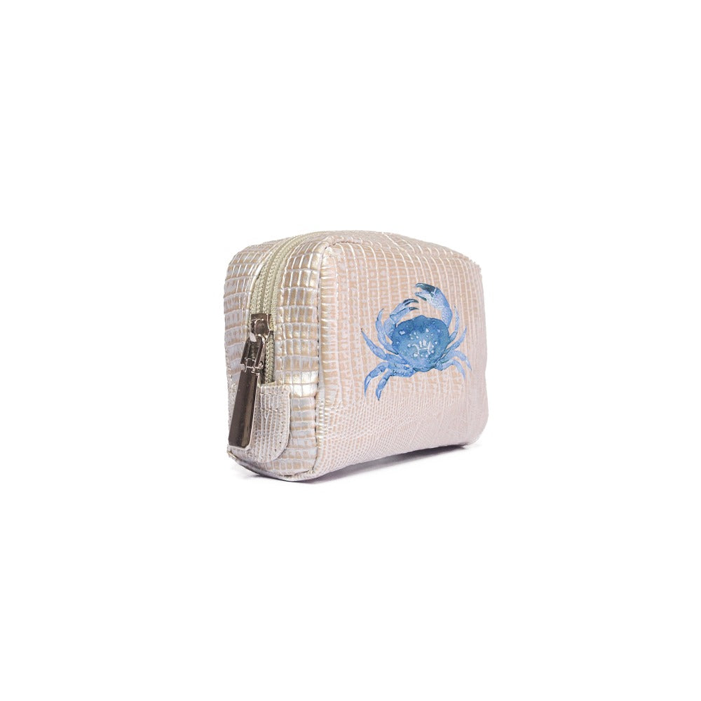 POUCH MONKEY TEJUS PLATA BEIGE