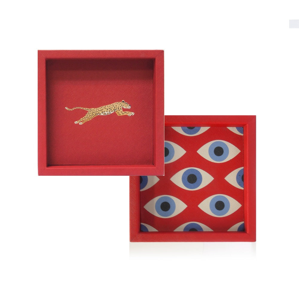 CHAROLA 15 X 15 FORRO ROJO