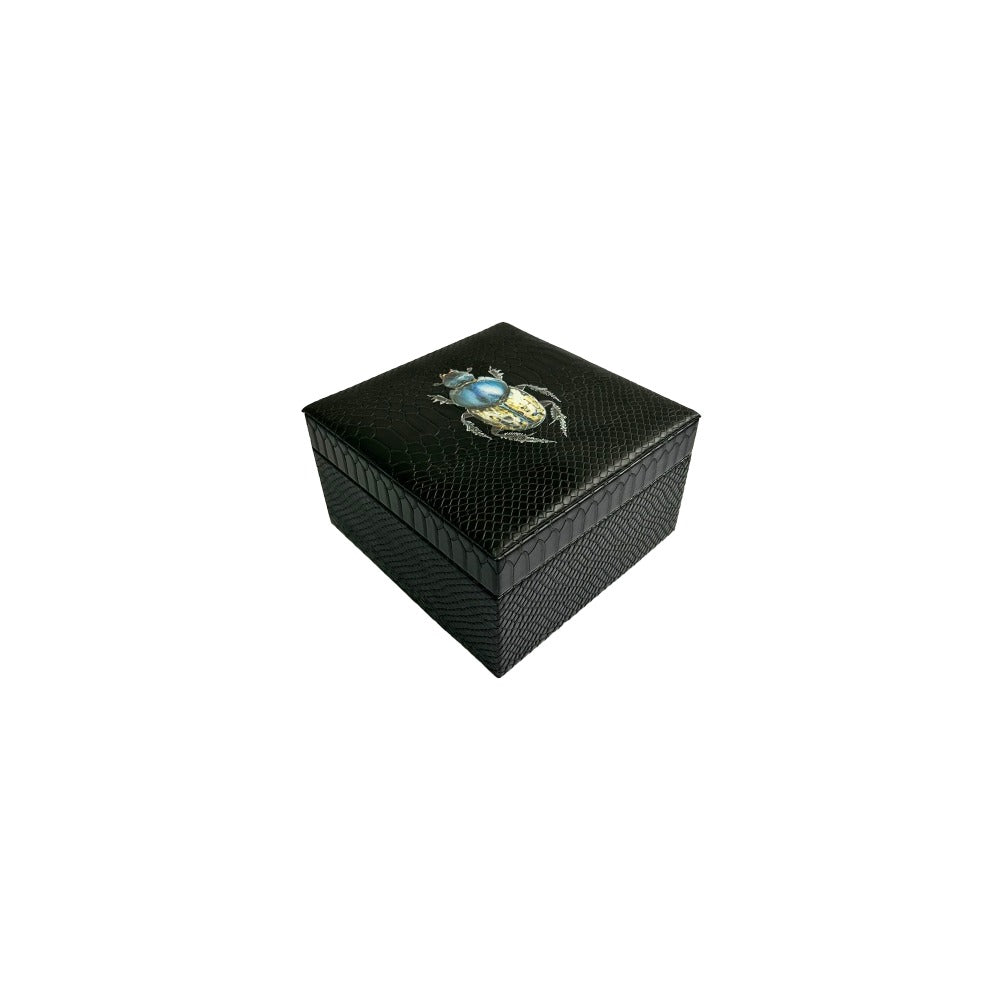 CAJA DECORATIVA CHICA NEGRO MATE