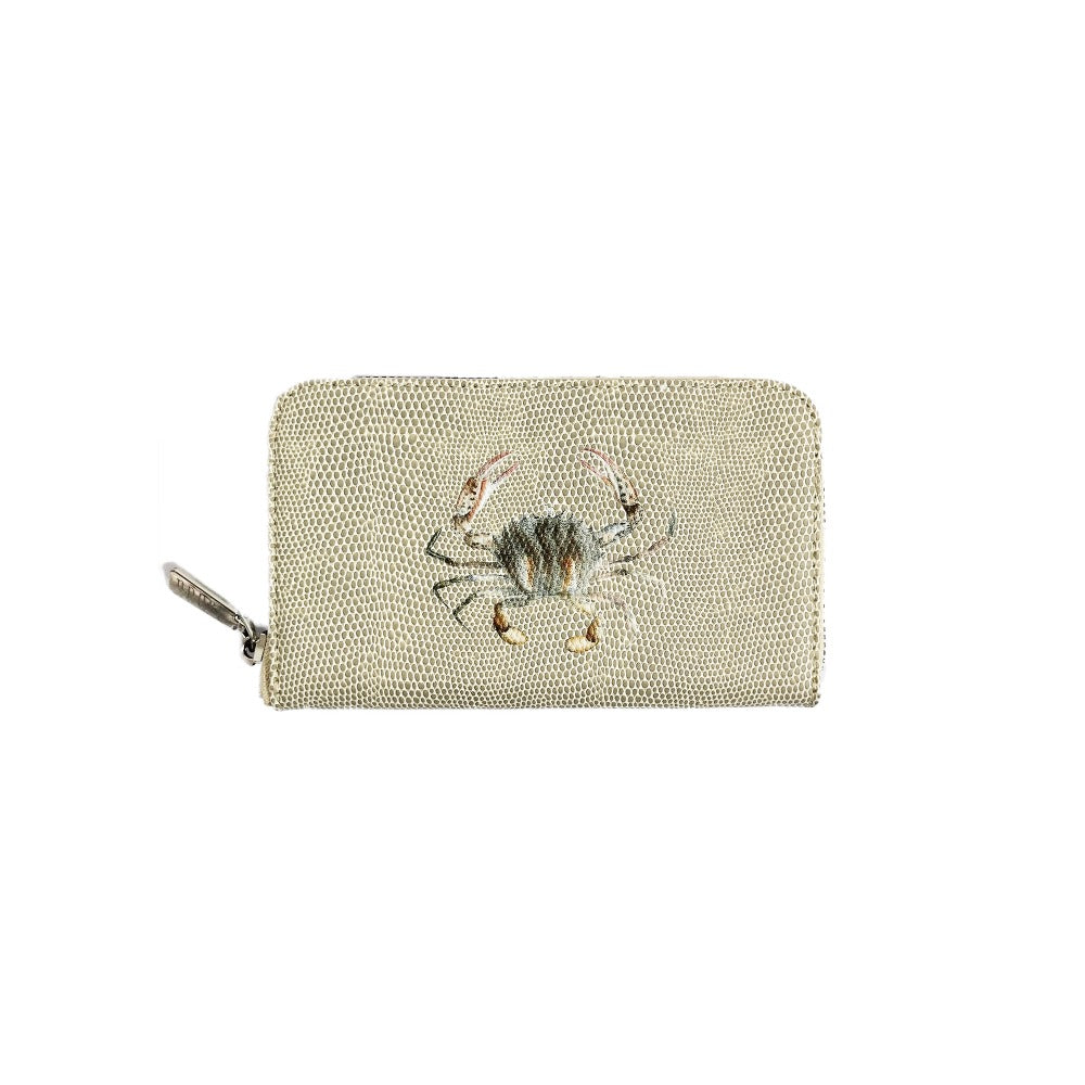 CARTERA MINI LICHA RAYITAS CARNE