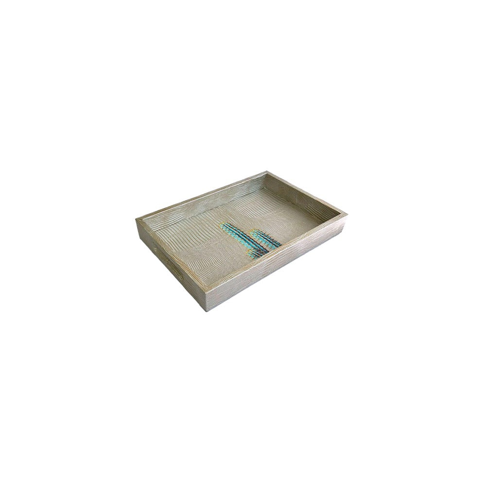 CHAROLA BURO TEJUS PLATA BEIGE