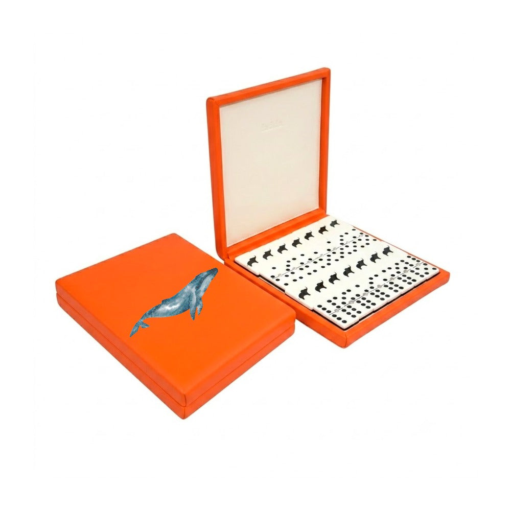 DOMINO INGLES FORRO NARANJA