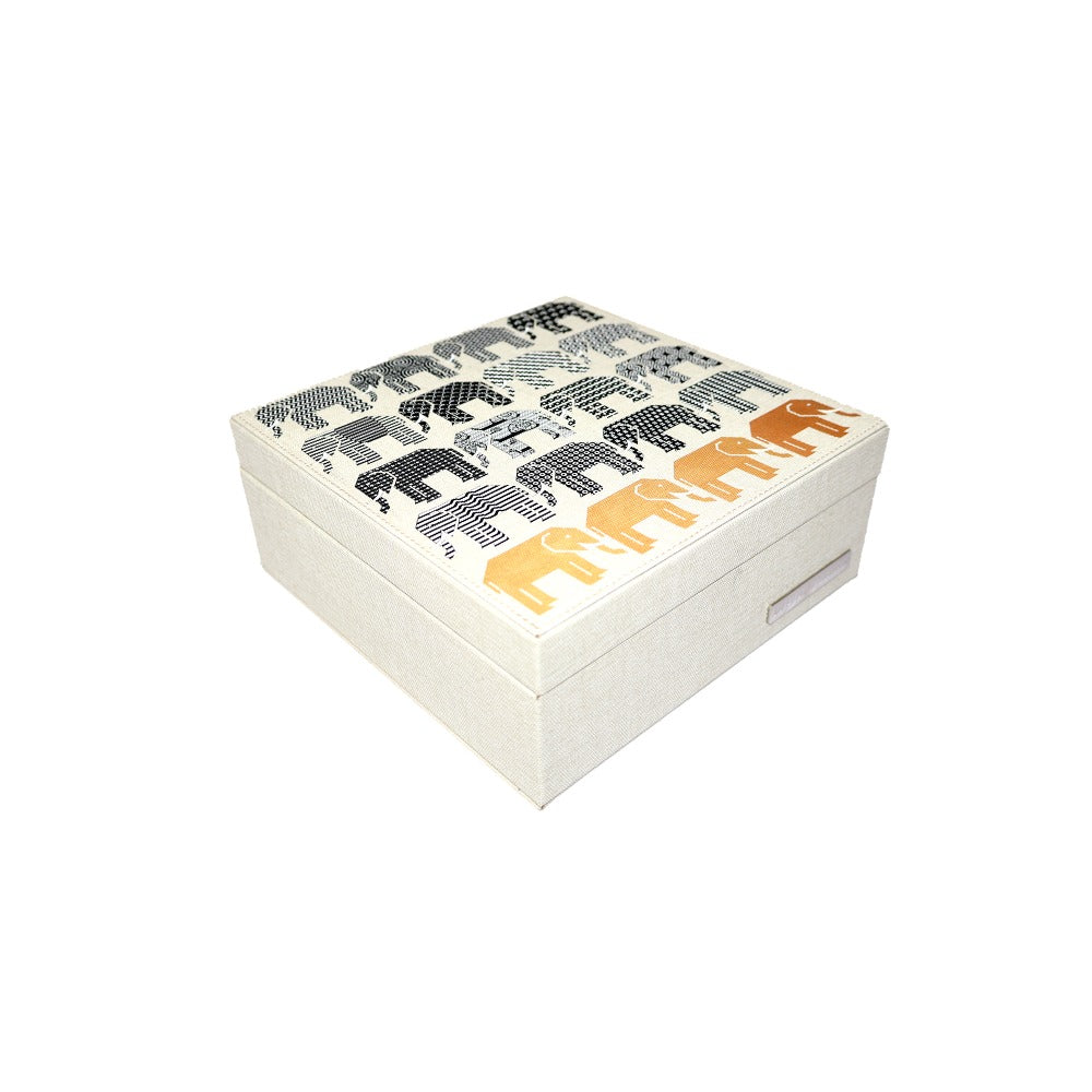MINI CASINO TEJUS PLATA BEIGE ELEFANTES