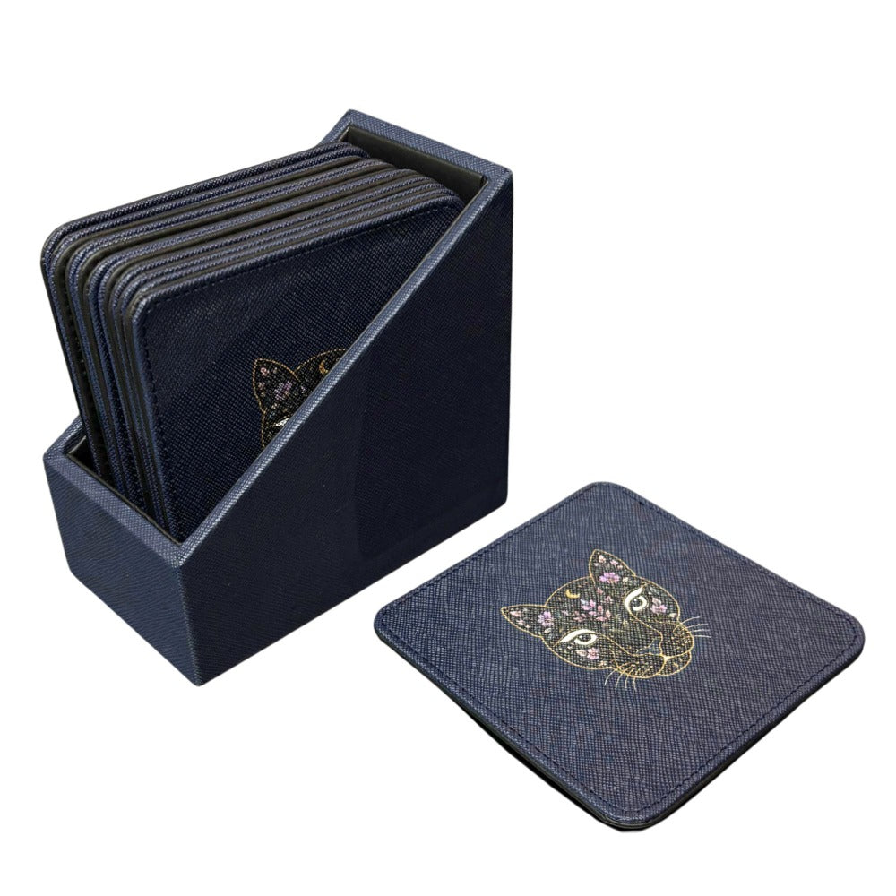 ESTUCHE PORTA VASOS CUADRADOS 12 JAGUAR