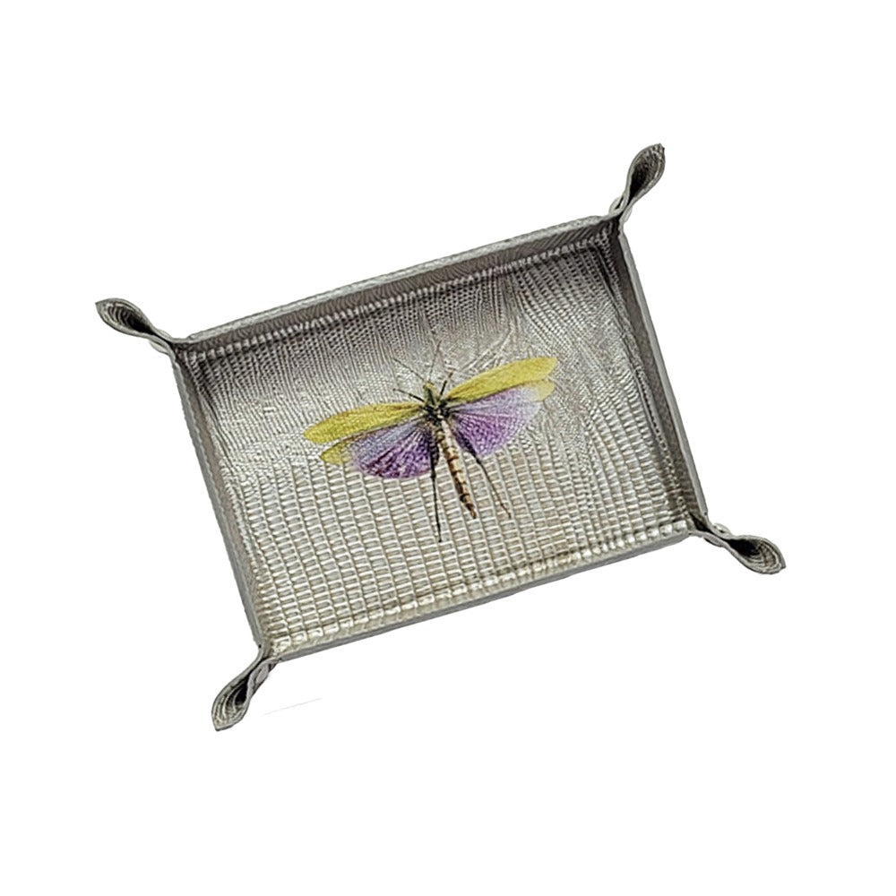 VACIA BOLSILLOS CHICO TEJUS PLATA BEIGE