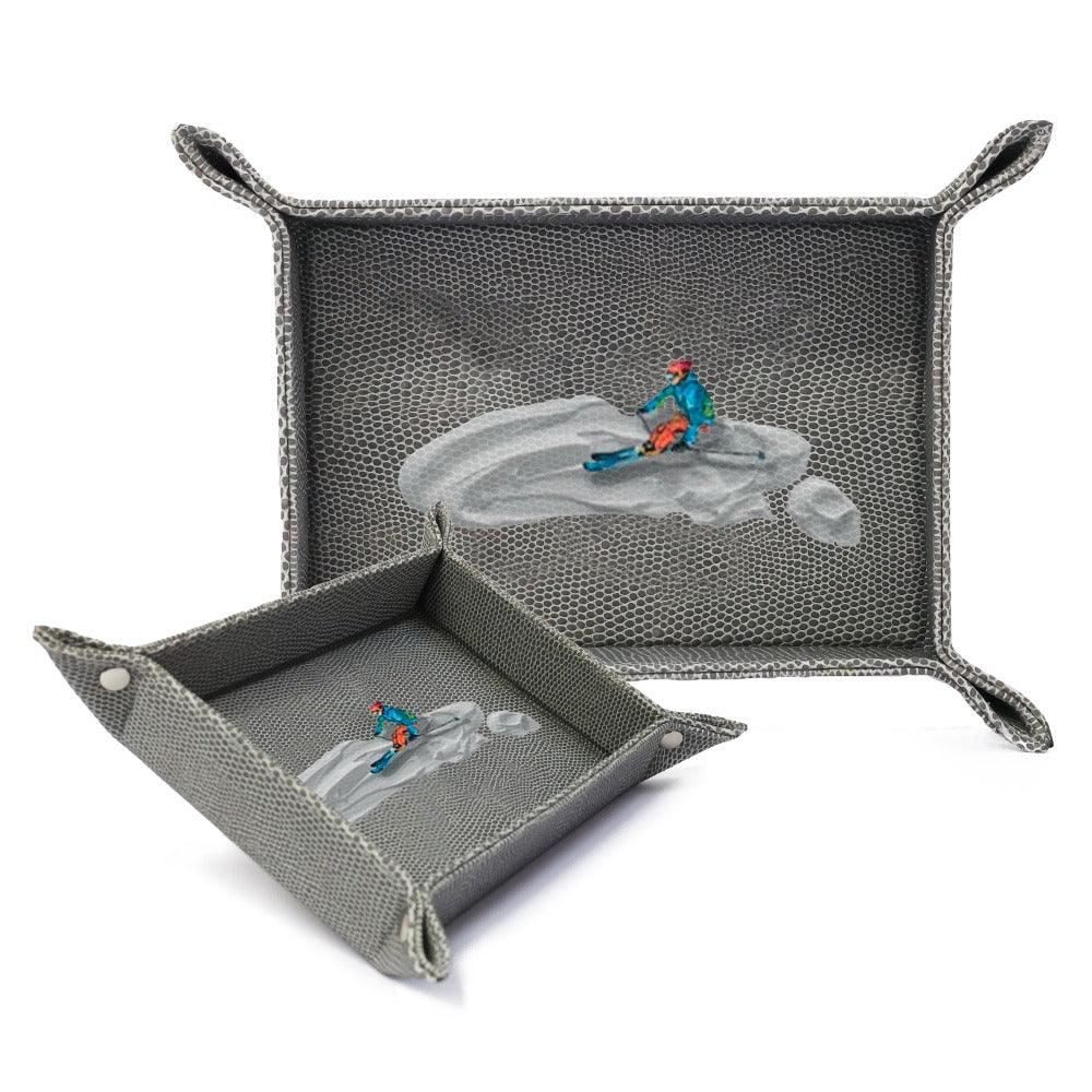 VACIA BOLSILLOS CHICO REPTIL GRIS TAY XACUR