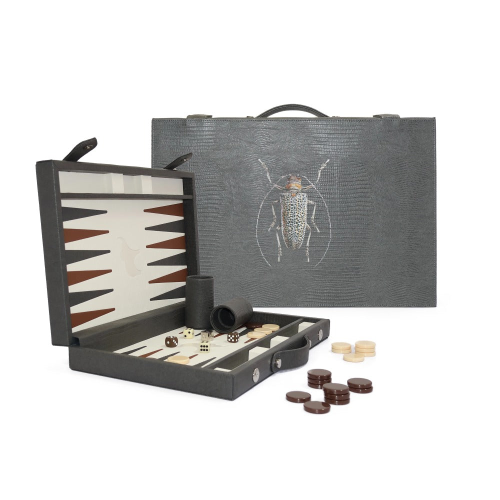 BACKGAMMON MEDIANO GRIS ARMADILLO