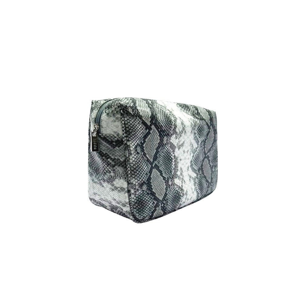 NECESER GRANDE VIBORA BLANCO CON NEGRO LISO