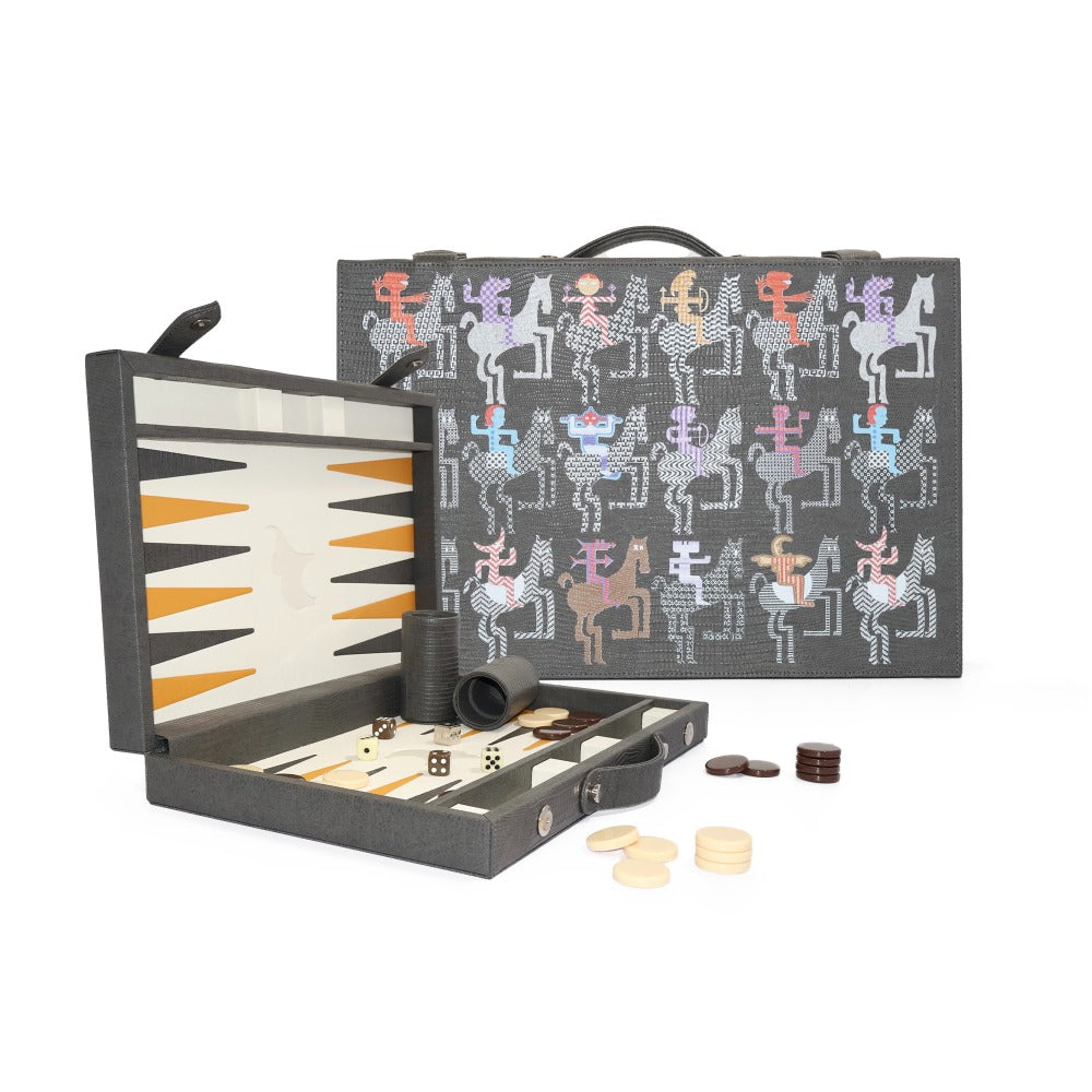 BACKGAMMON MEDIANO GRIS ARMADILLO PEDRO FRIDEBERG
