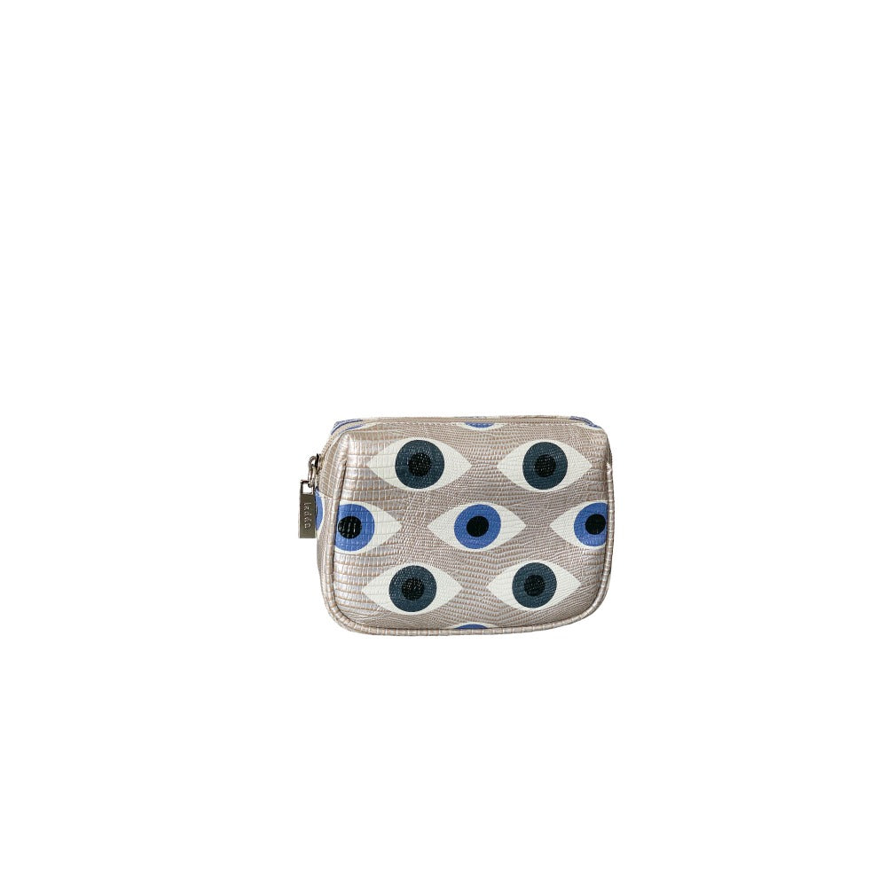 NECESER MINI TEJUS PLATA BEIGE