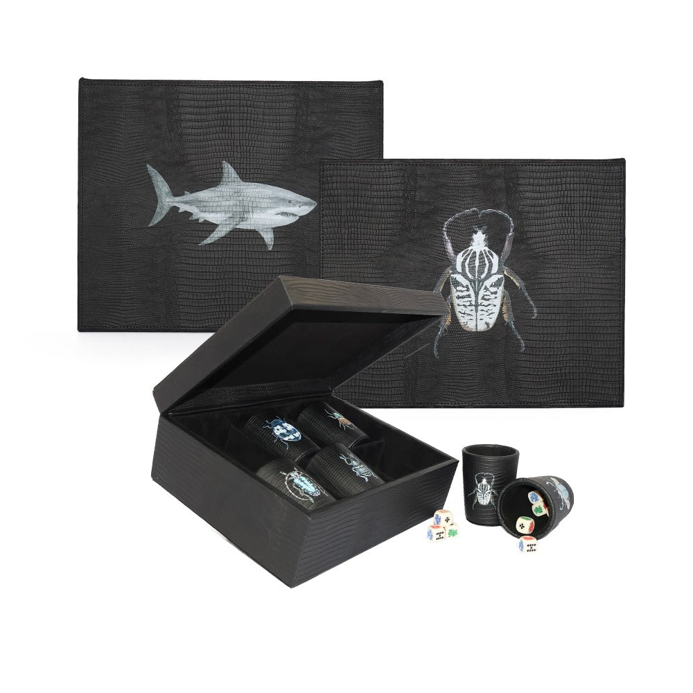 SET CUBILETES NEGRO ARMADILLO