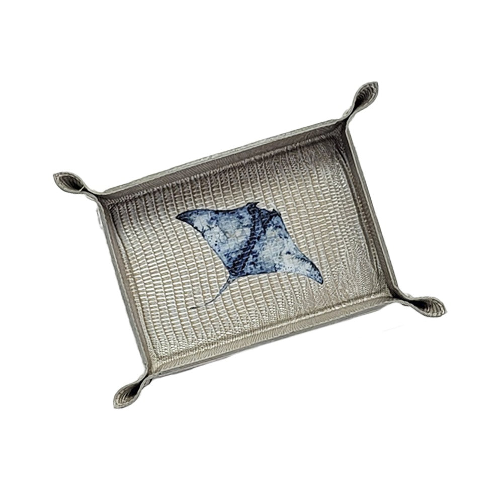 VACIA BOLSILLOS CHICO TEJUS PLATA BEIGE