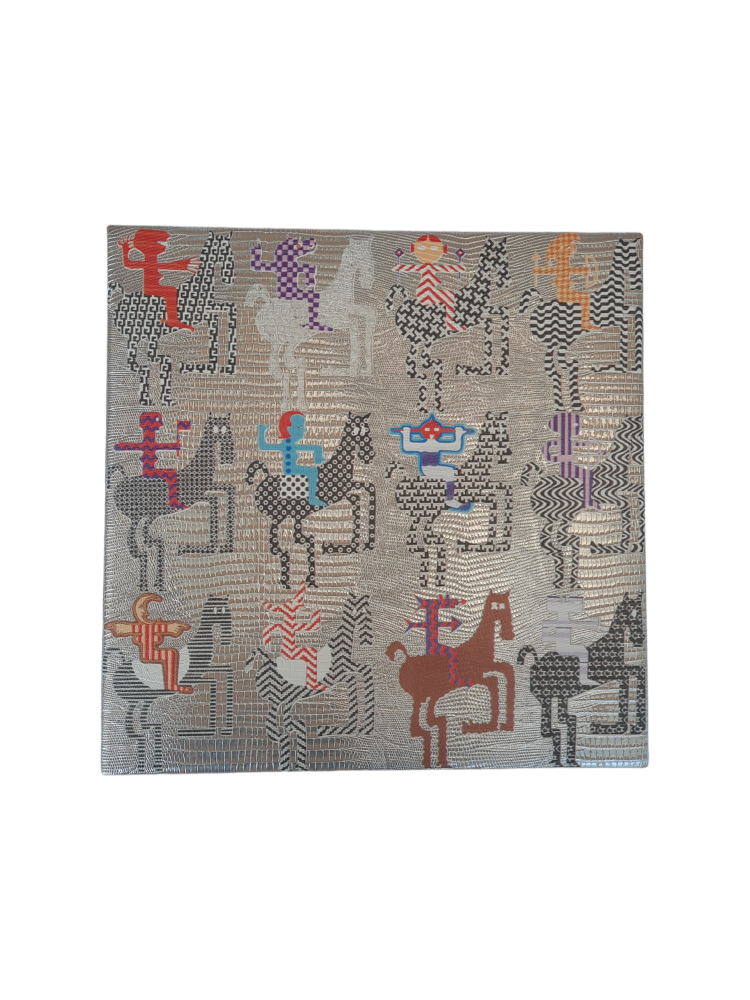JOYERO CUADRADO TEJUS PLATA BEIGE AMAZONAS