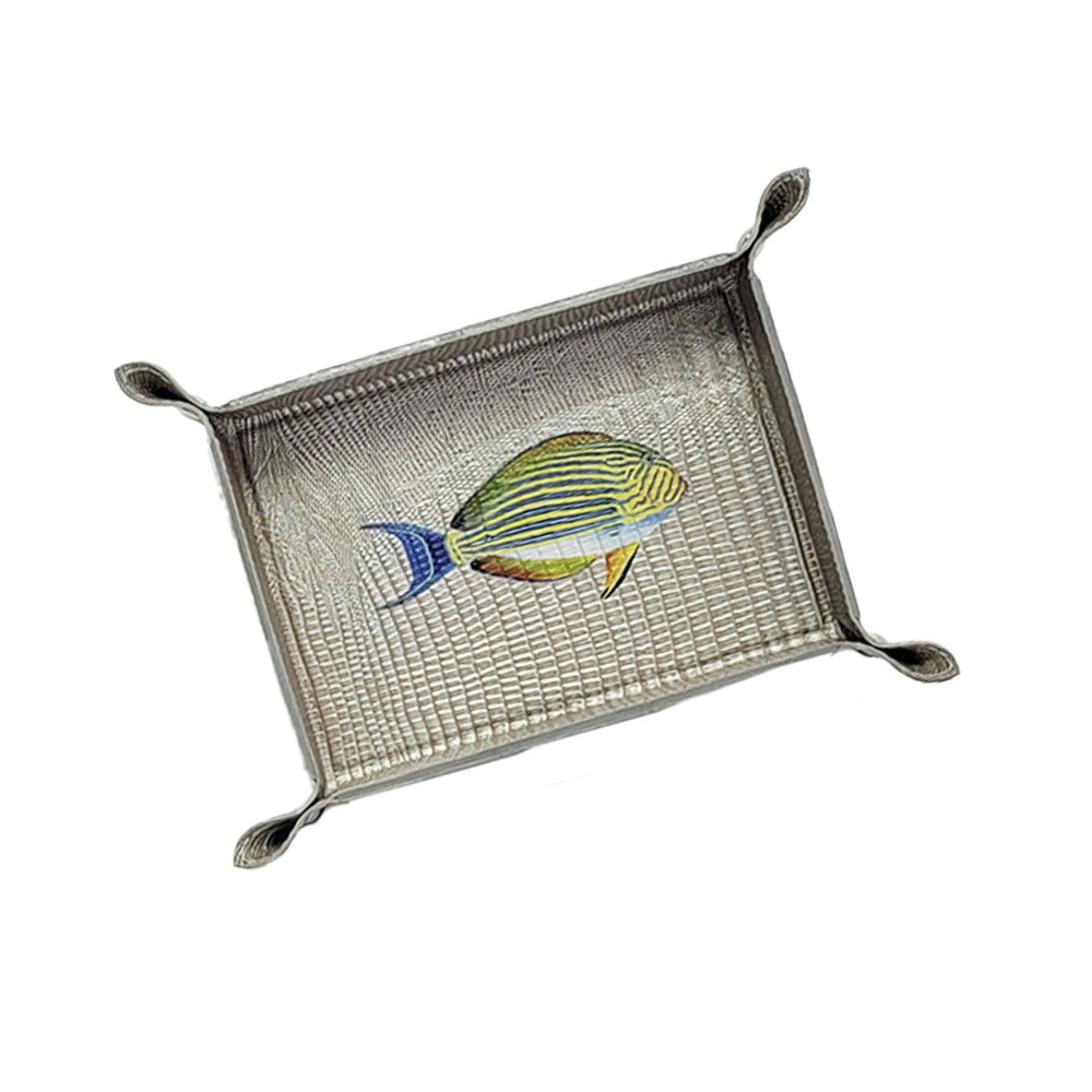 VACIA BOLSILLOS CHICO TEJUS PLATA BEIGE