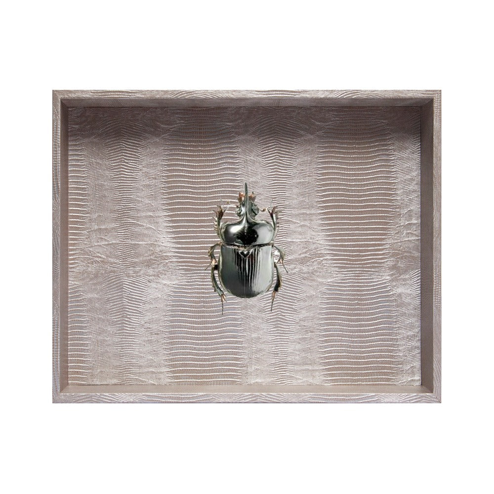 CHAROLA EXTRA GRANDE TEJUS PLATA BEIGE