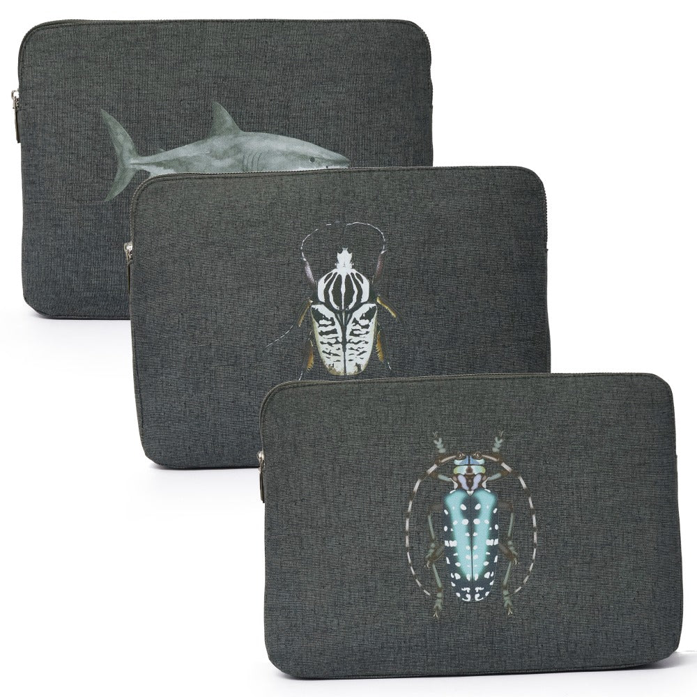 PORTA LAPTOP 13 FIORE GRAFITO