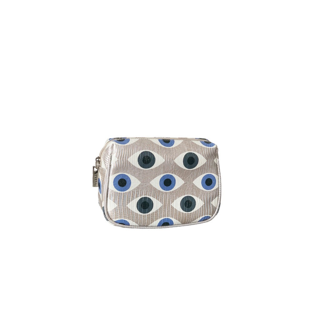 NECESER CHICO TEJUS PLATA BEIGE