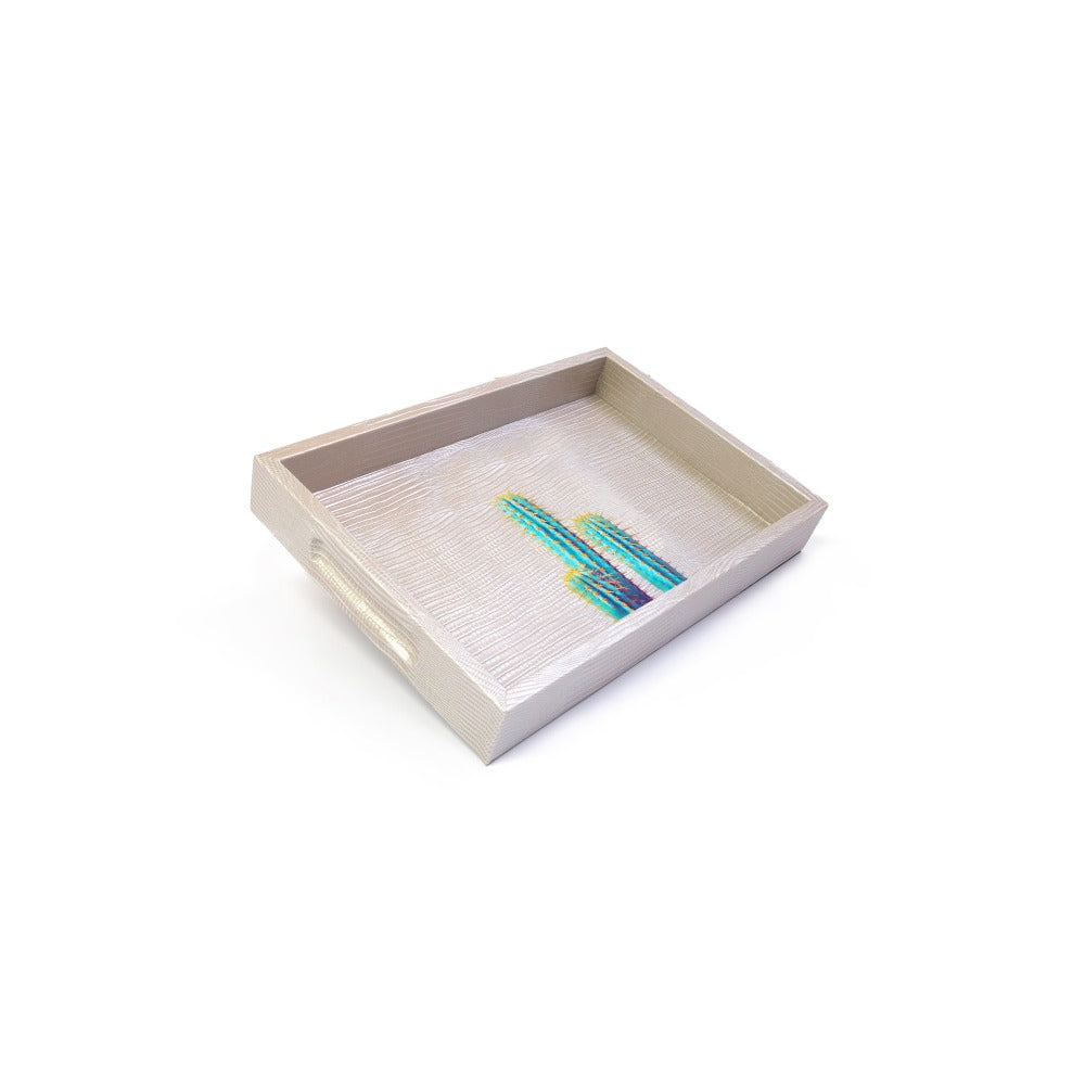 CHAROLA BURO TEJUS PLATA BEIGE