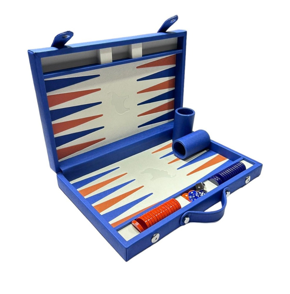 BACKGAMMON MEDIANO FORRO AZUL MEDIO